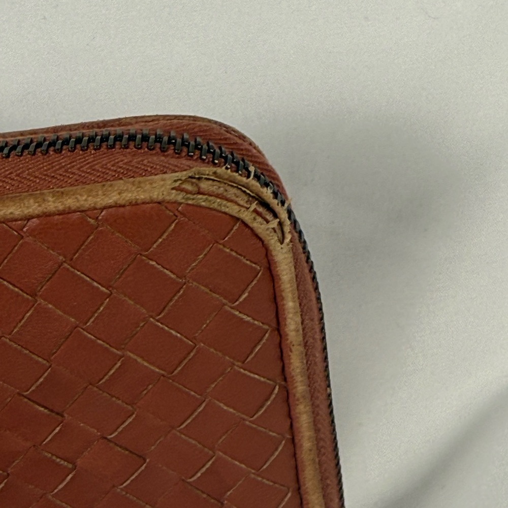 Bottega Veneta Intrecciato Wallet Brown Leather As Is - Picture 7 of 10
